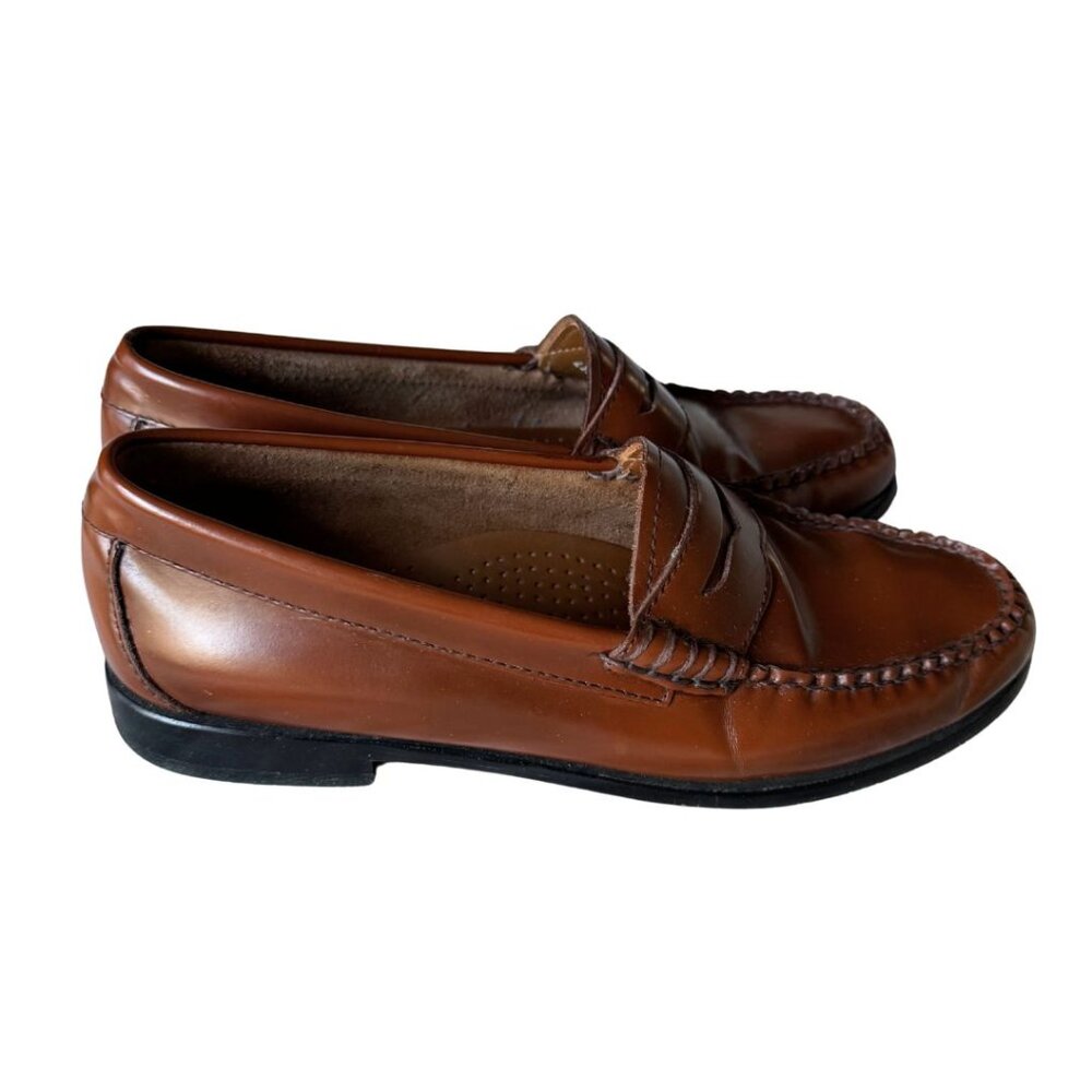 G.H. Bass & Co. Brown Leather Penny Loafers - Picture 3 of 5